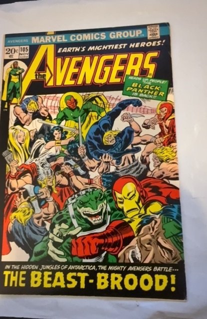 The Avengers #105 (1972) Buscema art