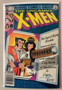 Uncanny X-Men #172 Newsstand Marvel 1st Series (8.0 VF) (1983)