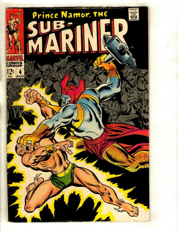 Sub-Mariner # 4 FN Marvel Comic Book Namor Defenders Avengers Hulk Thor GK3