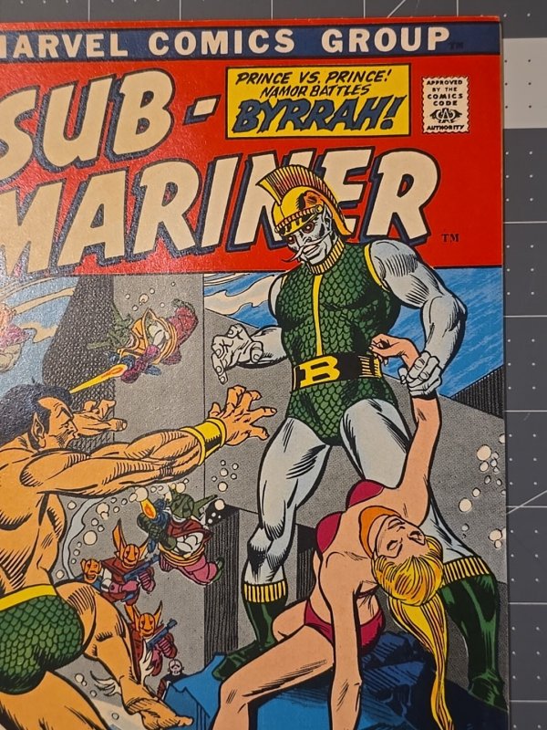 Sub-Mariner #51 Prince Vs Prince -Namor Battles BYRRAH (Marvel Comics July 1972)