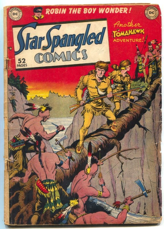 Star Spangled Comics #98 1949- Tomahawk- Robin- Batman Cameo VG