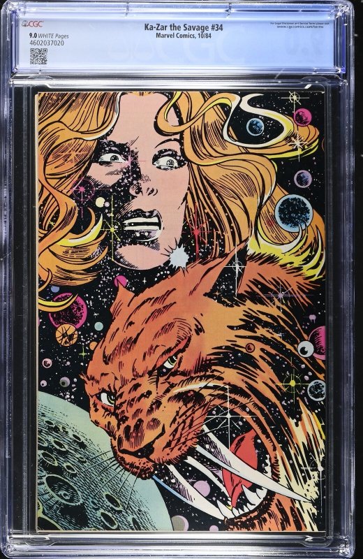 Ka-Zar the Savage #34 (10/84) Graded CGC 9