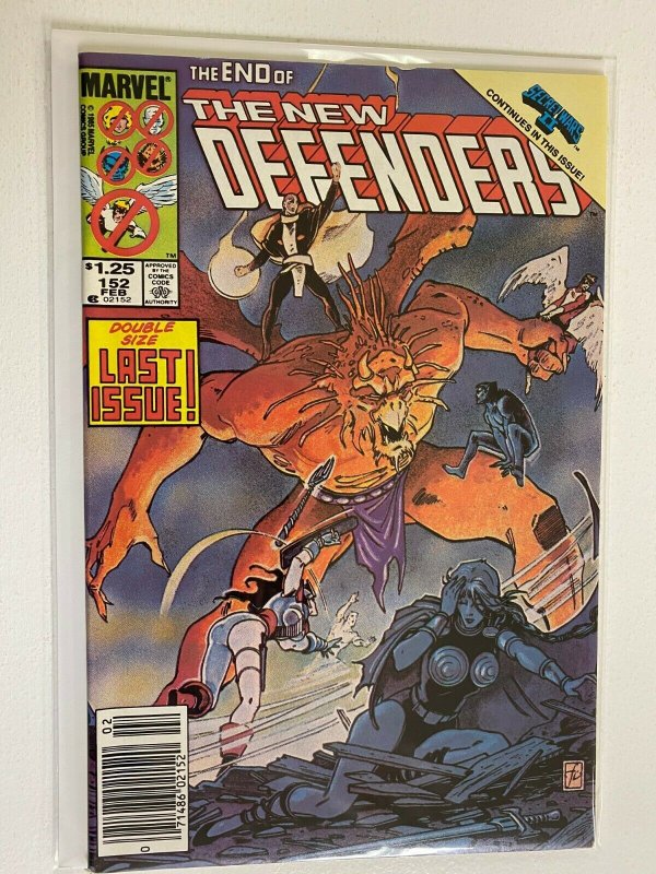 The New Defenders #152 Newsstand Last Issue 6.0 FN (1986)