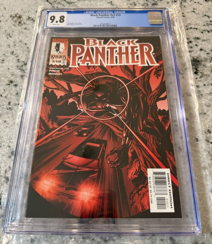 Black Panther # 10 CGC Graded 9.8 Marvel Comic Book Vol. # 2 1999 JH26