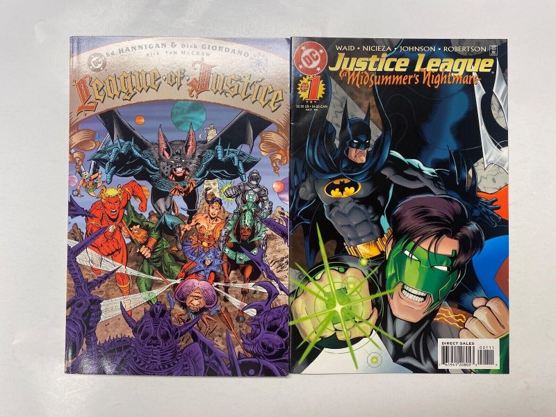 3 DC comic books League Justice #1 Justice League Mid Nightmare #1 3 42 LP5