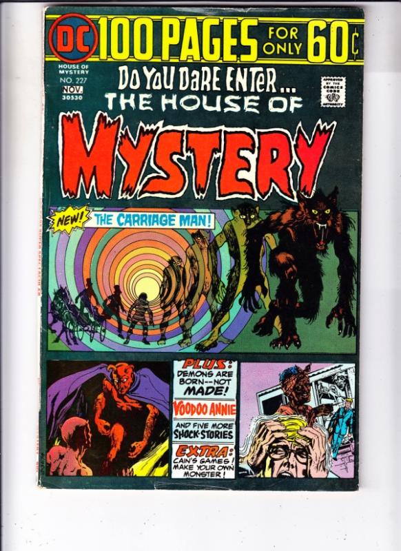 House of Mystery #227 (Nov-74) FN/VF Mid-High-Grade Werewolf