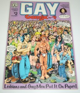 Gay Comix #4 VF- howard cruse - roberta gregory - lee marrs - LGBTQ 1983 rare