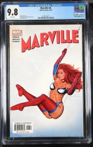 MARVILLE #6 CGC 9.8 SEXY GREG HORN COVER 5017