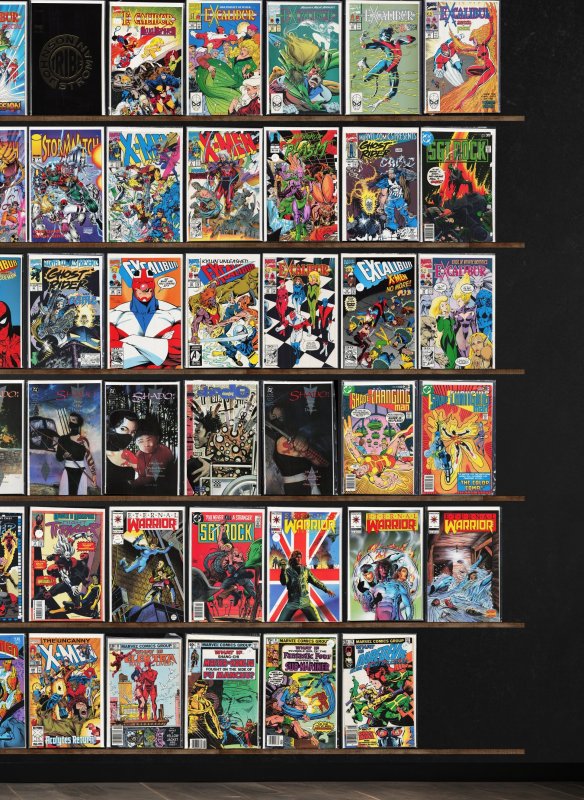 Huge Lot 100+ Comics with Excalibur, Eternal Warrior, Sgt. Rock, X-Men & More!