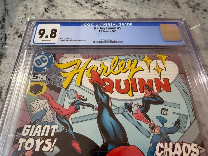 Harley Quinn # 5 CGC Graded 9.8 DC Comic Book 2001 Joker Batman Gotham JH35