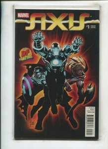 AVENGERS & X-MEN: AXIS #1 (9.2) DYNAMIC FORCES VARIANT WITH COA!! 2014