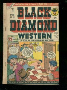 BLACK DIAMOND WESTERN #10-1949-2ND ISSUE-MASKED HERO VG