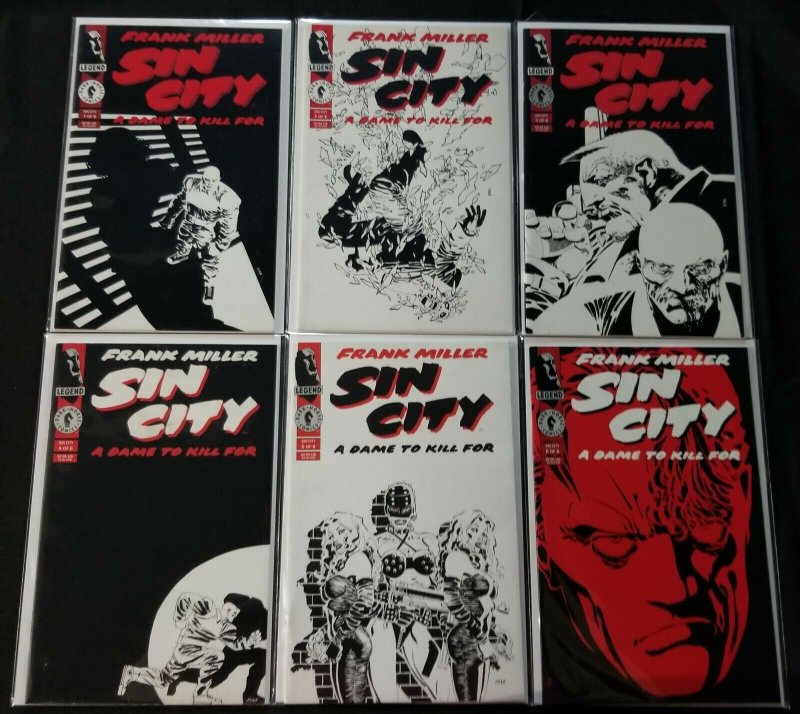 Sin City: A Dame To Kill For #1-6 6PC LOT - Frank Miller Art (8.0-9.0) 1993-94 