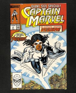 Captain Marvel (1989) #1 Giant-Size Special 1st Monica Rambeau Solo!