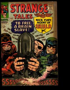 Strange Tales # 143 VG/FN Marvel Comic Book Nick Fury & Dr. Strange Avengers NE3