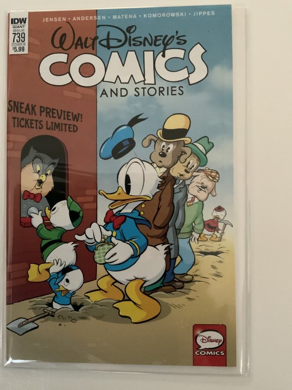 WALT DISNEY COMICS AND STORIES #739 COVER B NEAR MINT.