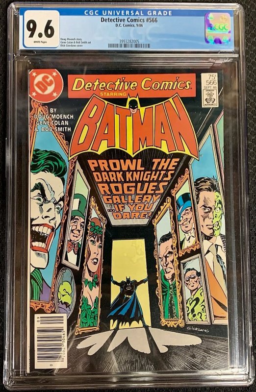 DETECTIVE COMICS #566 (1986) CGC 9.6