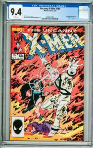 The Uncanny X-Men #184 (1984) CGC 9.4!