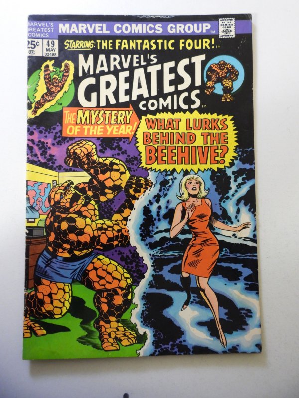 Marvel's Greatest Comics #49 (1974) VG Condition moisture stains