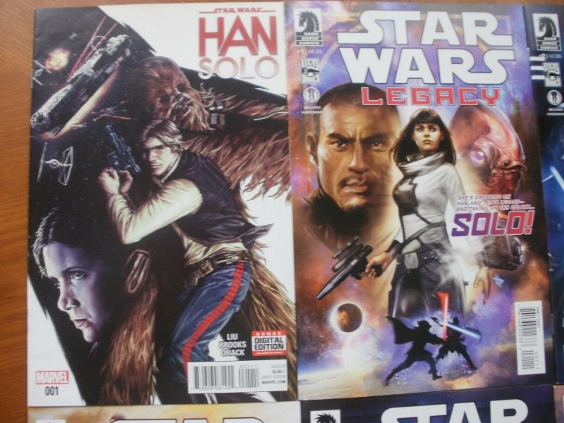 6 Mint STAR WARS Comic: Marvel HAN SOLO #1 & LEGACY #1 2 3 4 5 (Complete) Ania