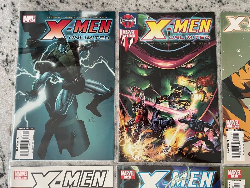 Lot Of 6 X-Men Unlimited Marvel Comic Books # 9 10 11 12 13 14 Wolverine J900 