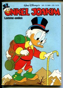 Onkel Joakim #11 1986-Disney-Danish-Uncle Scrooge-Carl Barks-Mickey Mouse-VG