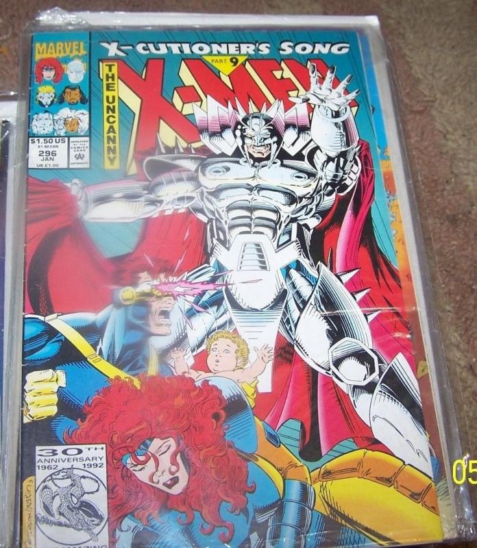 Uncanny X-Men comic # 296   1993, Marvel x-cutioners song pt 9 cable apocalypse