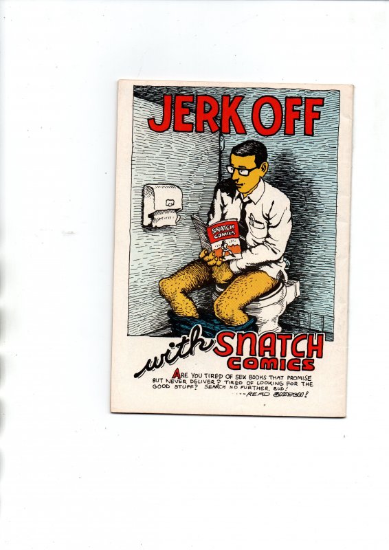 Snatch Comics #2 - Underground - R Crumb - 1969 - FN/VF