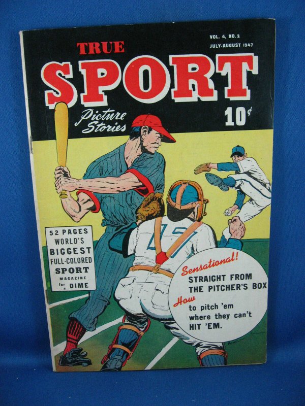 TRUE SPORT PICTURE STORIES Vol 4 # 2 Fine+ 1947 Headlight Story