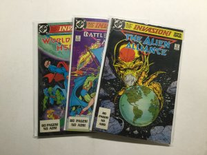 Invasion 1-3 1 2 3 Lot Run Set Near Mint Nm Dc Comics