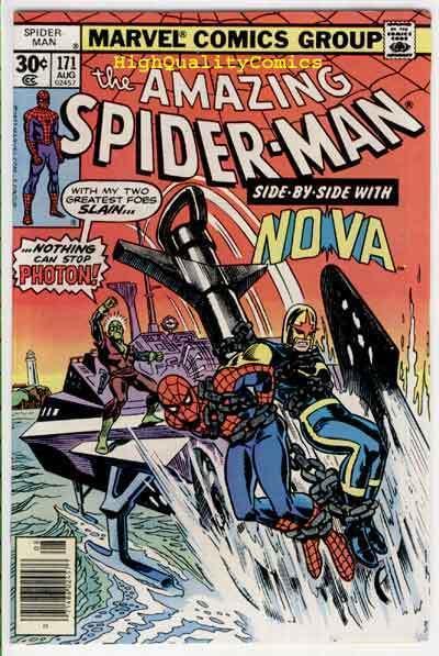 SPIDER-MAN #171, VF/NM, Ross Andru, Nova, Amazing, 1963, Len Wein