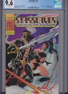 STARSLAYER #5 WHITE PAGES CGC 9.6 / 2'ND APP. GROO