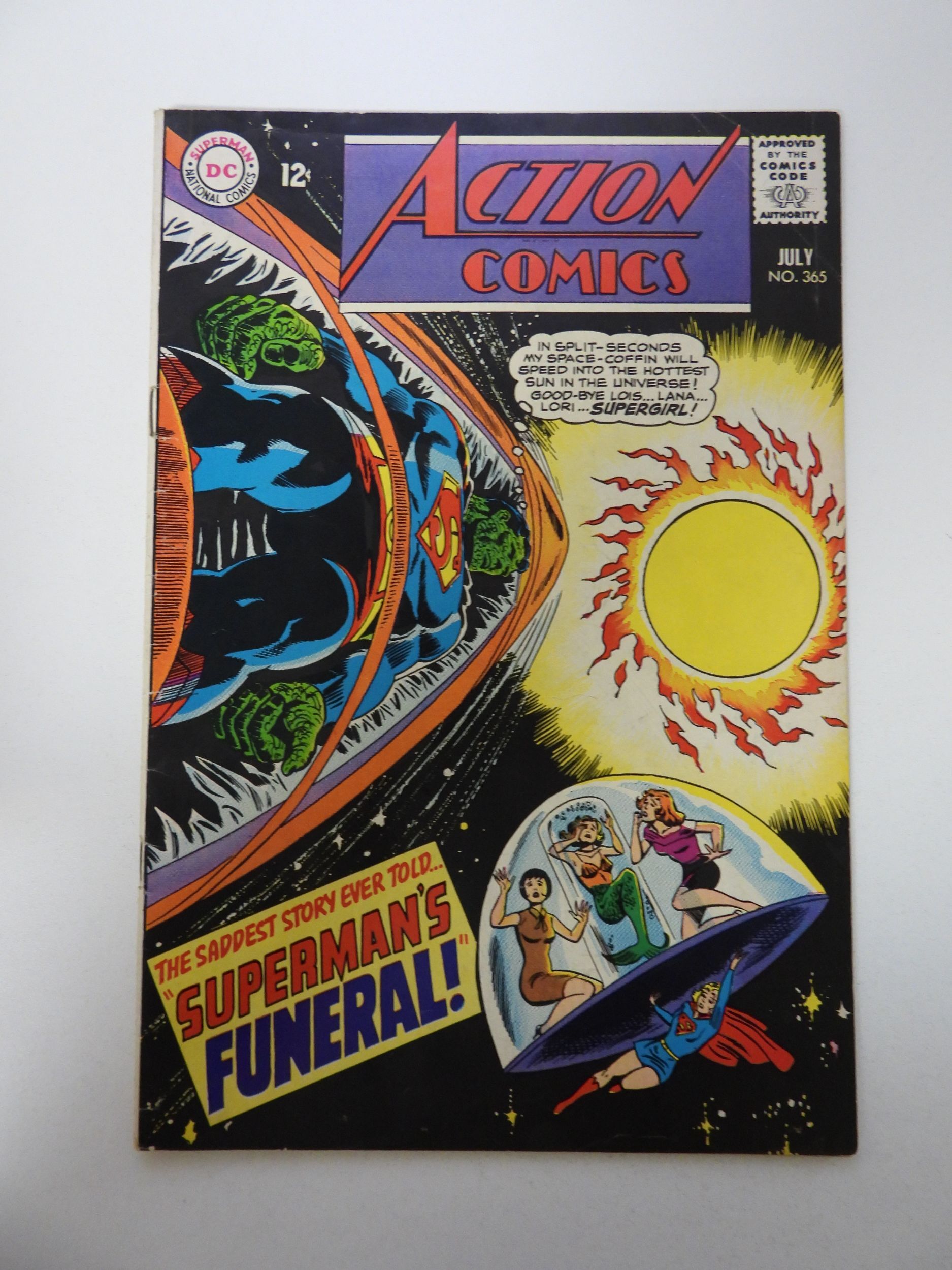 Action Comics 365 1968 Vgfn Condition Comic Books Silver Age Dc Comics Superman