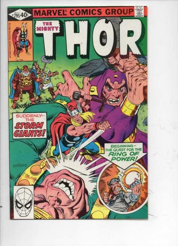 THOR #295 NM- God of Thunder Storm Giants 1966 1980, more Thor in store 