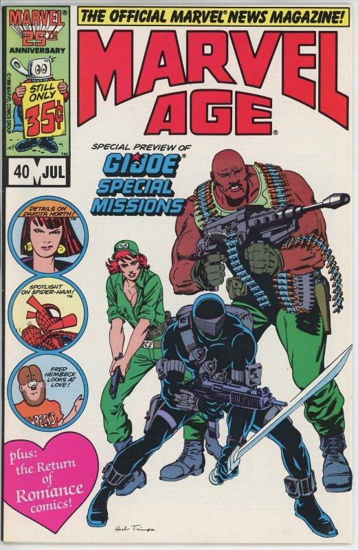 Marvel Age #40 (1983) - 9.0 VF/NM *G.I. Joe/Herb Trimpe* 