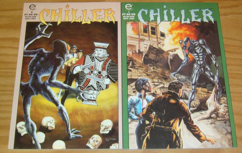 Chiller #1-2 VF/NM complete series JAMES HUDNALL john ridgway epic comics set