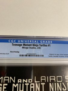 teenage mutant ninja turtles 1 Cgc 9.6 Ow/w Pages 3rd Third Printing Mirage 007