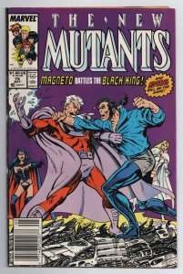 New Mutants #75 Magneto | Black King | Sabretooth (Marvel, 1989) FN 