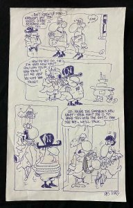 Duck Edwing Original comic gag art - MAD Magazine