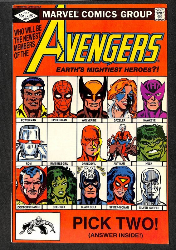 The Avengers #221 (1982)