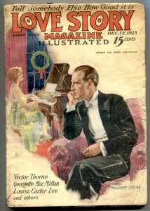 The Love Story Pulp December 12 1925- Victor Thorne VG