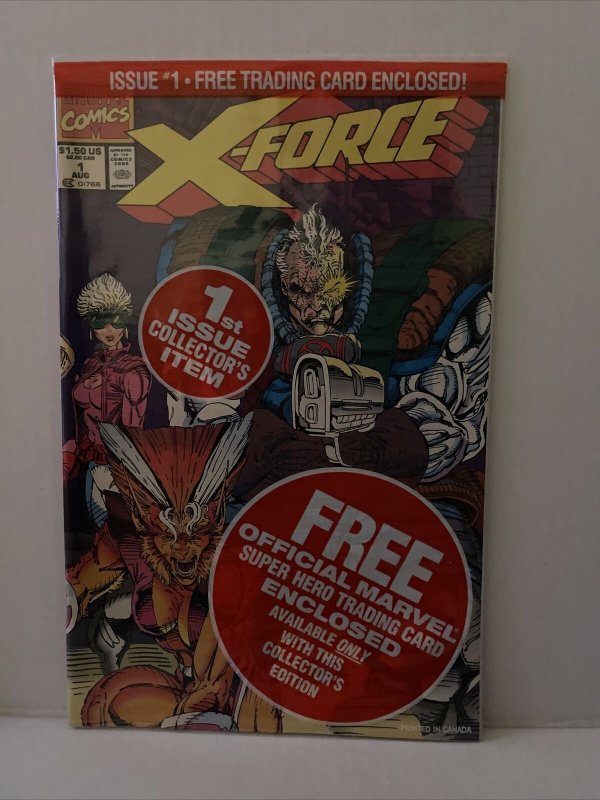 X-force #1 poly bagged Lot Of 5 -Shatterstar Deadpool Team Cable And Sunspot Crd