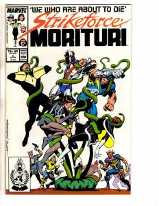 Lot Of 7 Strikeforce Morituri Marvel Comic Books # 1 2 3 4 5 6 7 1986 TW56