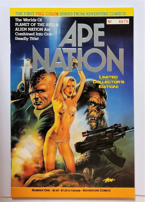 Ape Nation #1 Special Limited Edition #4675 (Feb 1991, Malibu) VF/NM