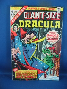 GIANT SIZE DRACULA 5 VG F  1975 1ST JOHN BYRNE MARVEL