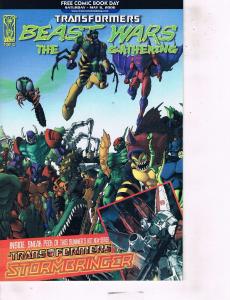 Lot Of 2 Comic Book Comic Day Transformers Beast Wars and Urbnpop #1  AB7