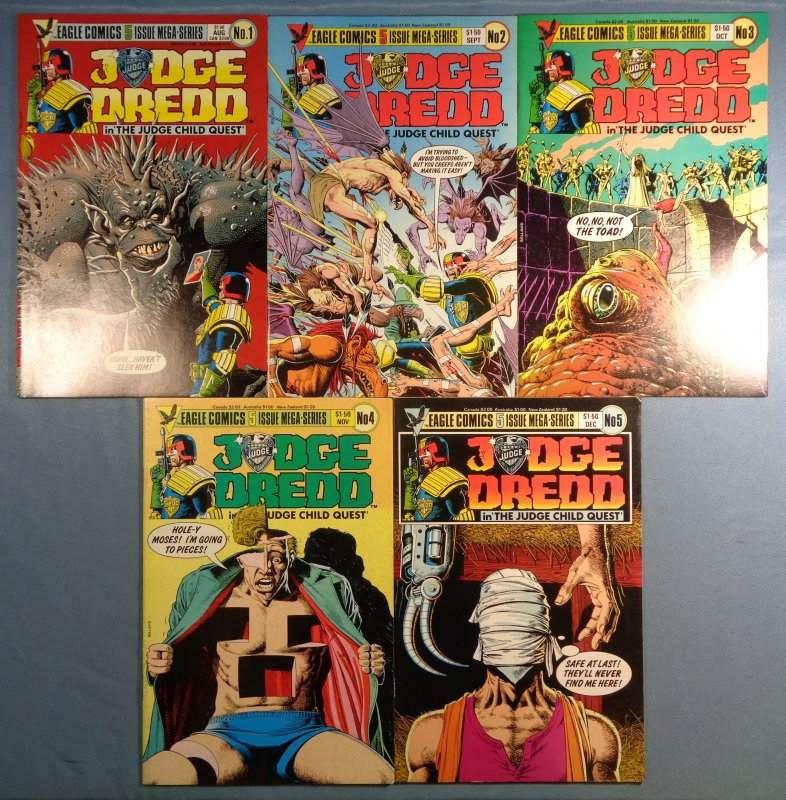 Judge Dredd The Judge Child Quest #1 #2 #3 #4 #5 Complete Series Lot