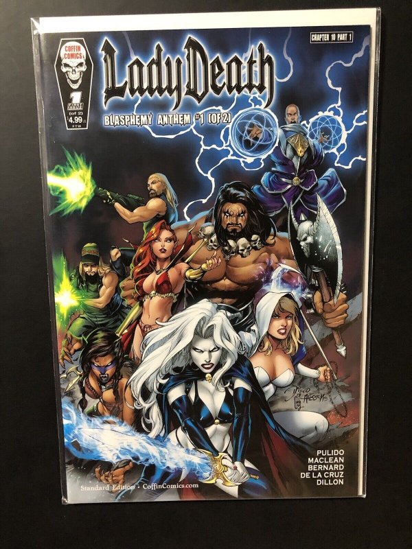 Lady Death Blasphemy Anthem #1 Standard Edition PULIDO COFFIN COMICS 