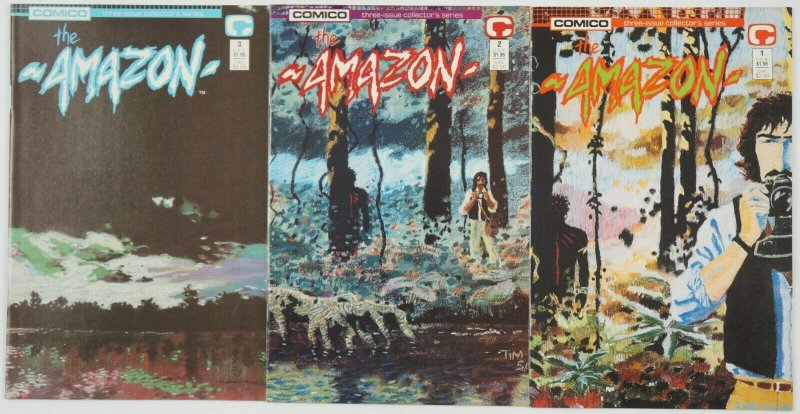 Amazon #1-3 VF/NM complete series - steve seagle - tim sale - comico 1989 2 set