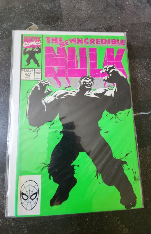 The incredible Hulk #377 (1991) 1st Professor Hulk. Marvel key!